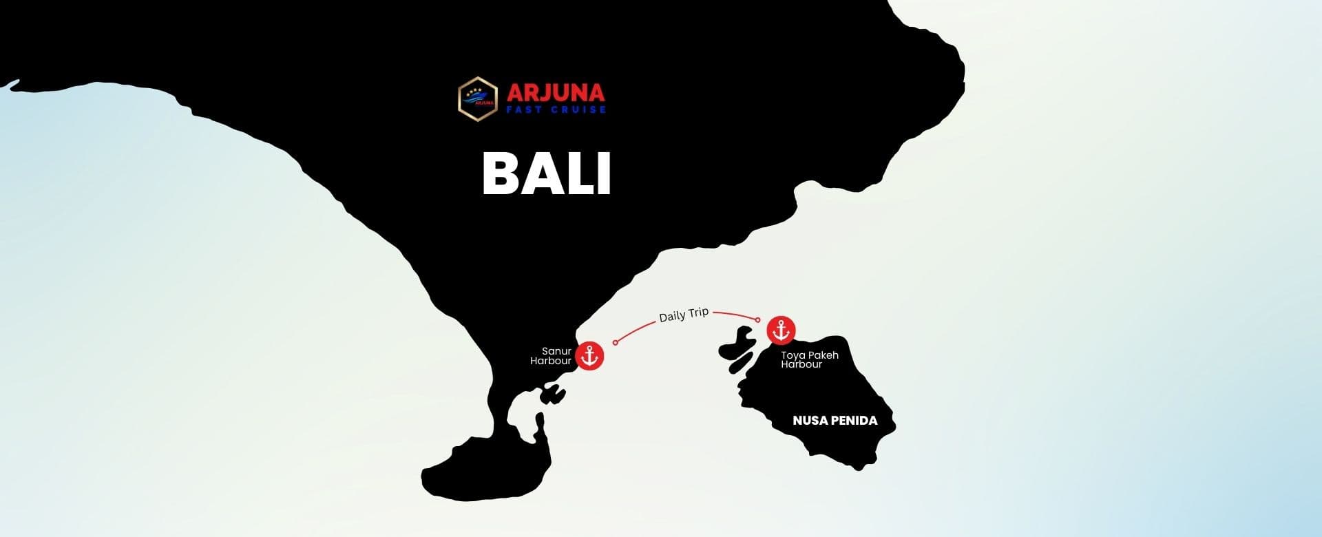 Arjuna Fastcruise Route Map